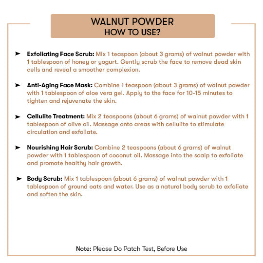How to Use Walnut Powder