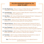 How to Use Yellow Mandarin Essential Oil