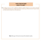 How to se Hair Cream Base