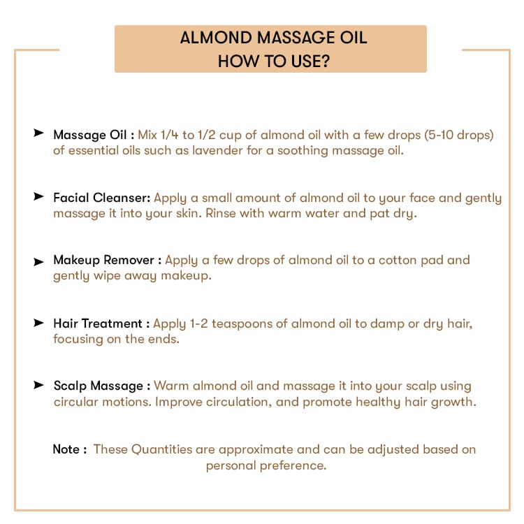How to use Almond Massage Oil  Online