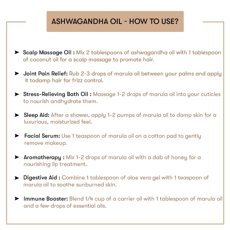 How to use Ashwagandha Oil