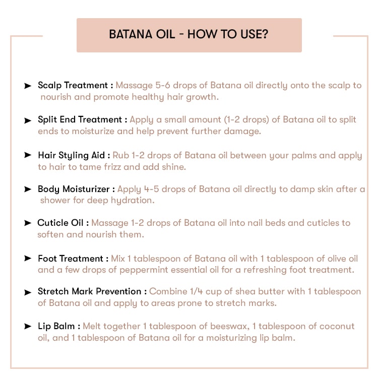How to use Batana Oil 