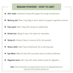 How to use Brahmi Powder