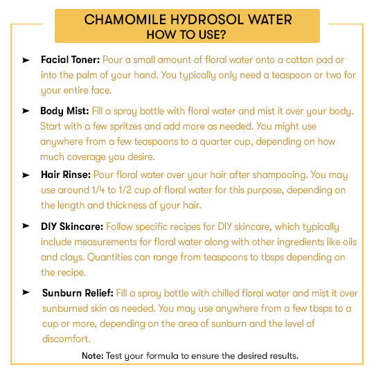 How to use Chamomile Hydrosol 