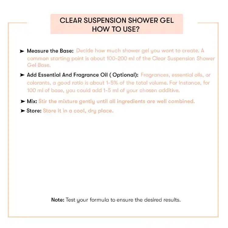 How to use Clear Suspension Shower Gel