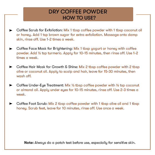 How to use Dry Coffee Powder 