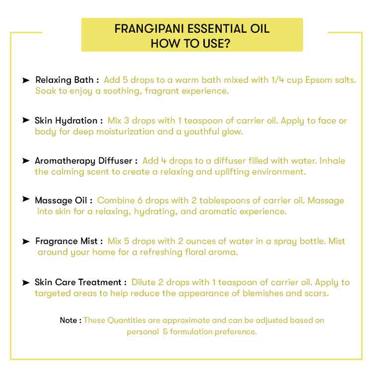How to use Frangipani Essential Oil