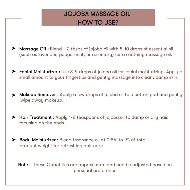 How to use Jojoba Massage Oil