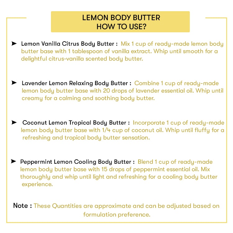 How to use Lemon Body Butter
