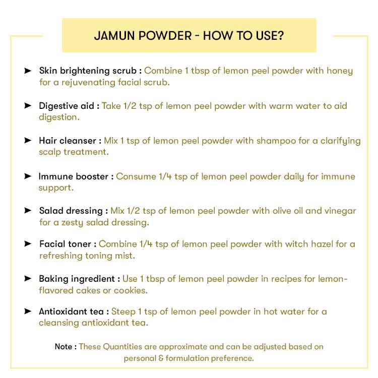 How to use Lemon Peel Powder