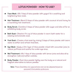 How to use Lotus Powder