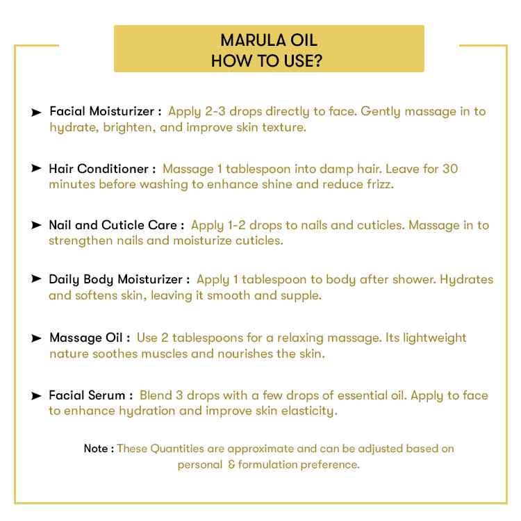 How to use Marula Oil