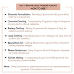 How to use Matte Brown Oxide Pigment Powder