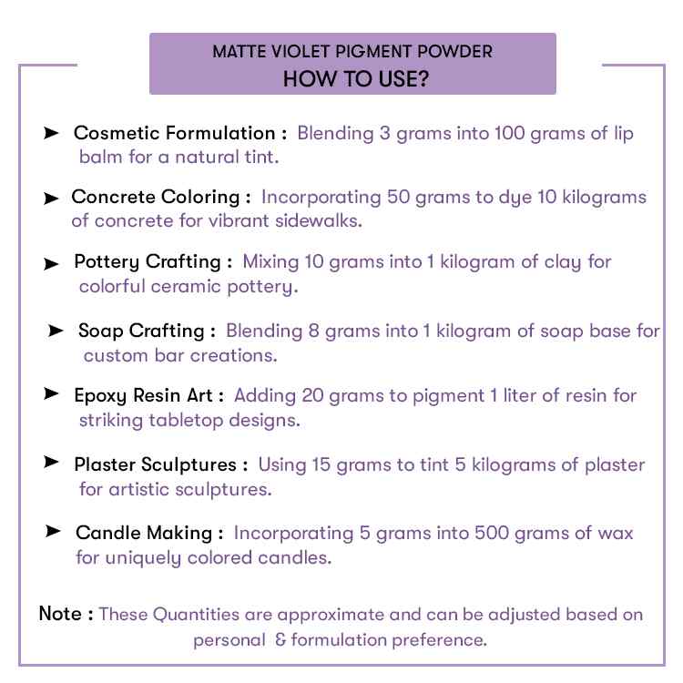 How to use Matte Violet Pigment Powder