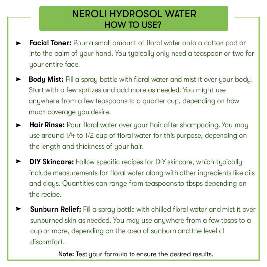 How to use Neroli Hydrosol Water 