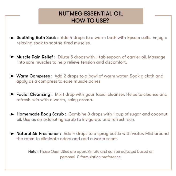 How to use Nutmeg Essential Oil