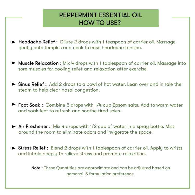 How to use Peppermint Essential Oil