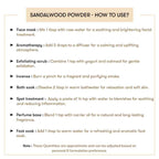How to use Sandalwood Powder