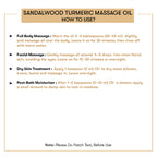 How to use Sandalwood Turmeric Massage Oil Online