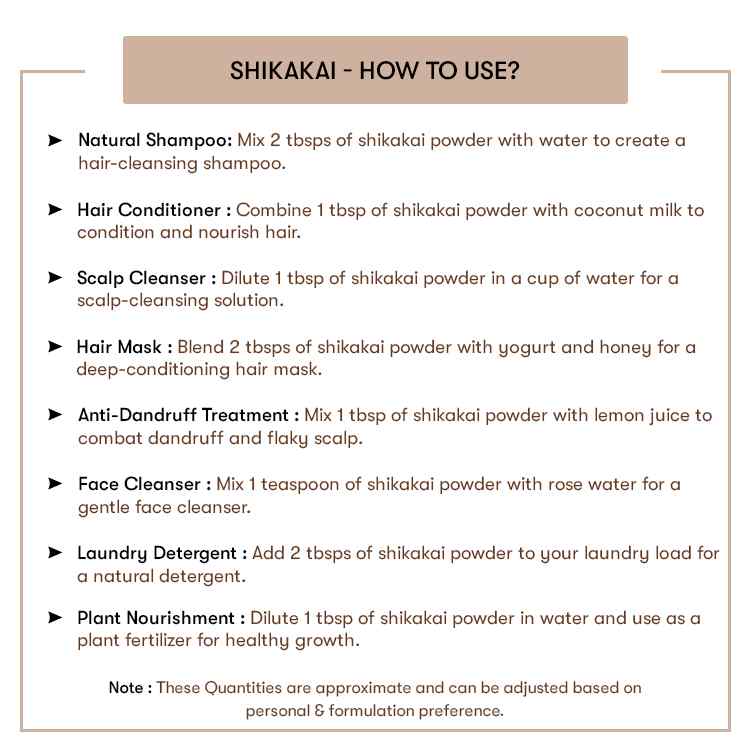 How to use Shikakai Powder