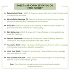 How to use Sweet Marjoram Essential Oil