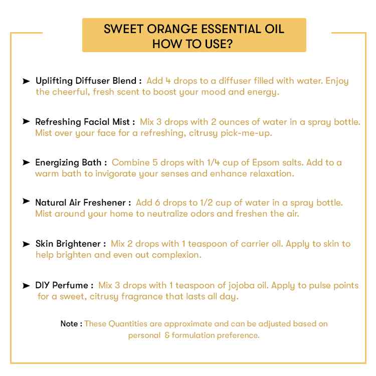 How to use Sweet Orange Essential Oil
