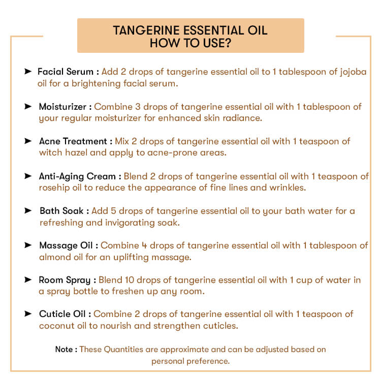 How to use Tangerine Essential Oil