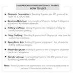 How to use Titanium Dioxide Powder (Matte White Pigment)