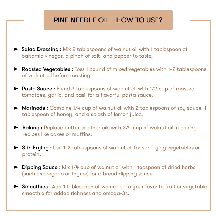 How to use Walnut Oil