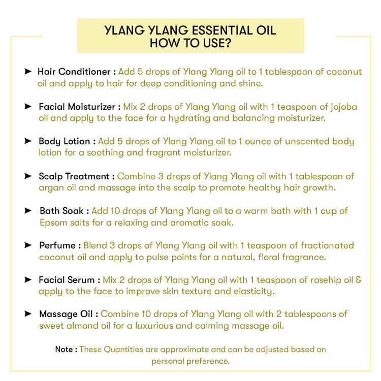 How to use Ylang Ylang Essential Oil
