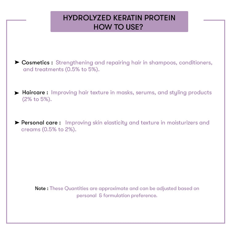 How to Use Hydrolyzed Keratin Powder