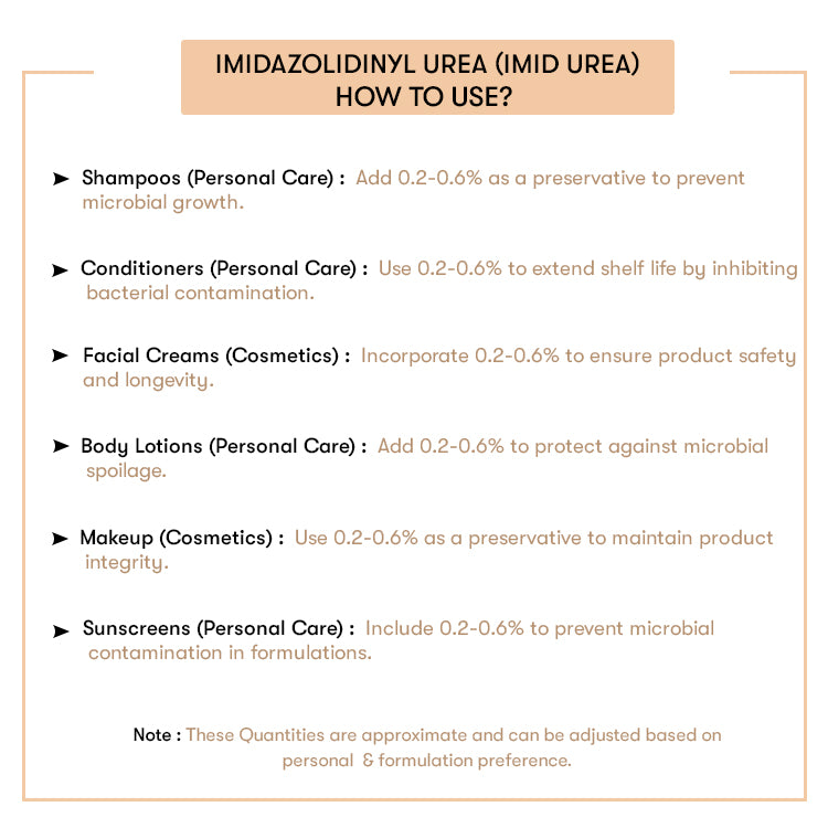 How to Use Imidazolidinyl Urea (Imid Urea)