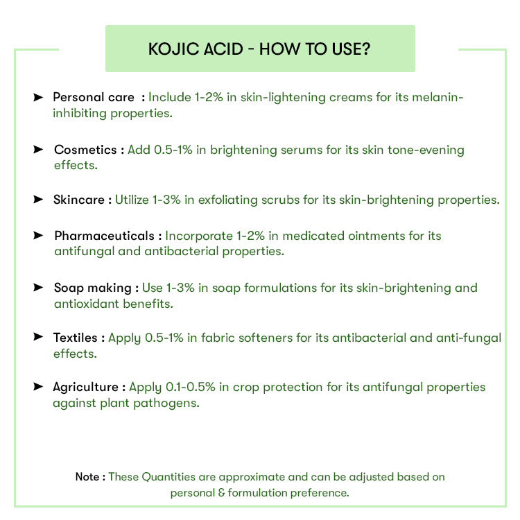 How to Use Kojic Acid