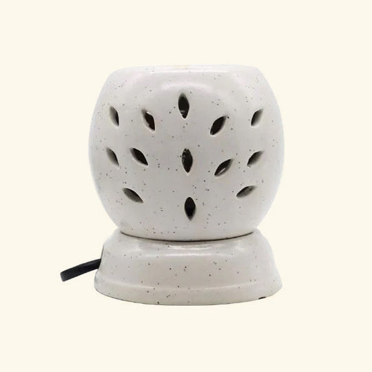 Buy Ceramic Aroma Tealight Diffuser White Color Hand Shape Design