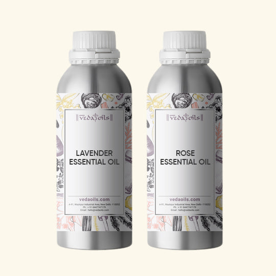 Lavender Oil + Rose Essential Oil - Combo Pack