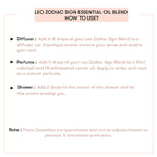 How to use Leo Zodiac Sign Essential Oil Blend