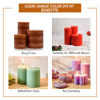 Liquid Candle Color Dye Kit - 5 Color Set Benefits