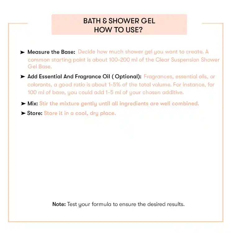 Bath & Shower Gel Base - Ready to Use