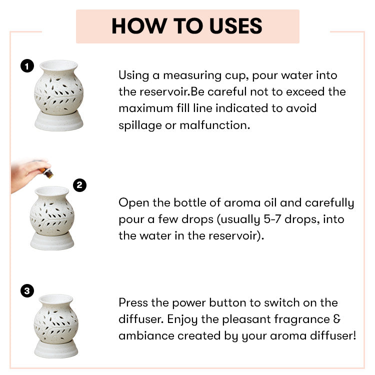 Matki Shaped Electric Aroma Diffuser uses