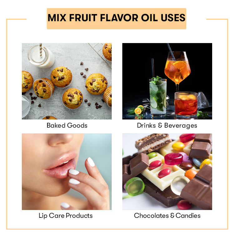 Mix Fruit Flavor Oil uses