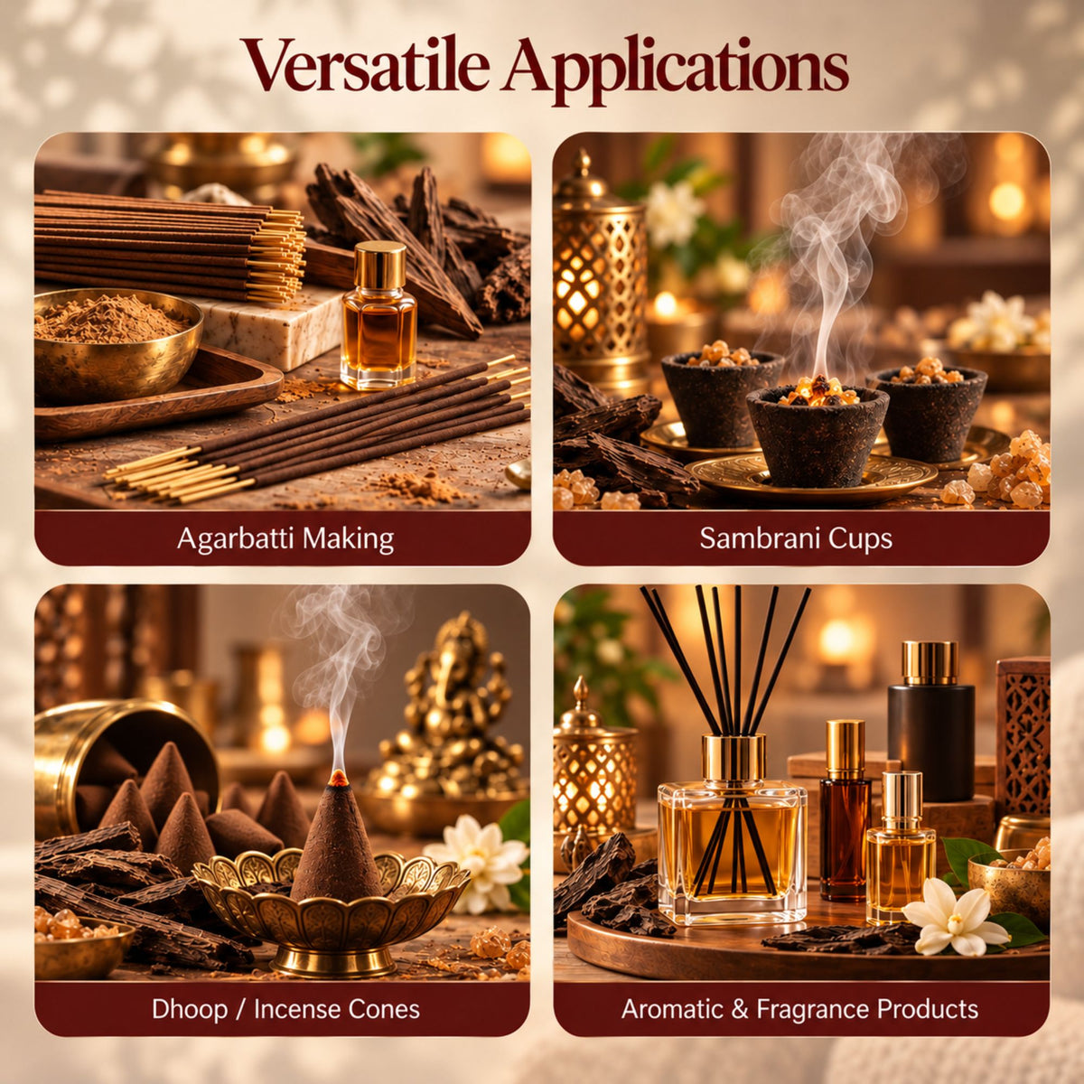 Mogra Agarbatti Fragrance Oil for sambrani cups agarbatti