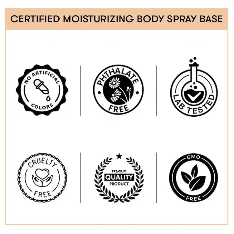 Moisturizing Body Spray Base Certificate