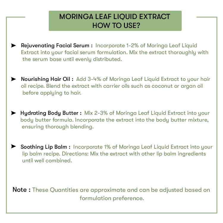 How to use Moringa Leaf Liquid Extract