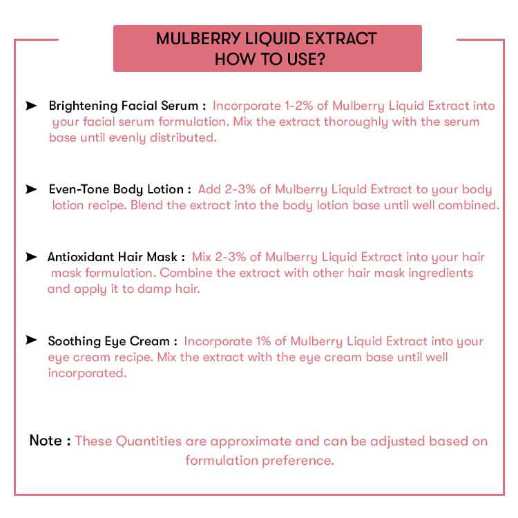 How to use Mulberry Liquid Extract