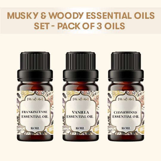 Musky and Woody Essential Oils Set
