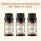 Musky and Woody Essential Oils Set