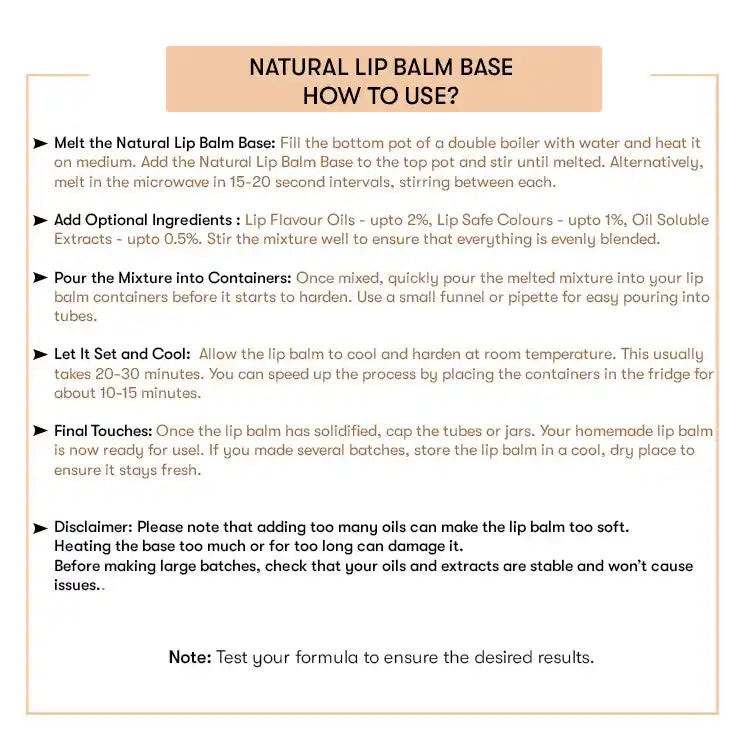 How to Use Lip Balm Base 