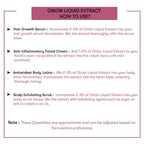 How to use Onion Liquid Extract