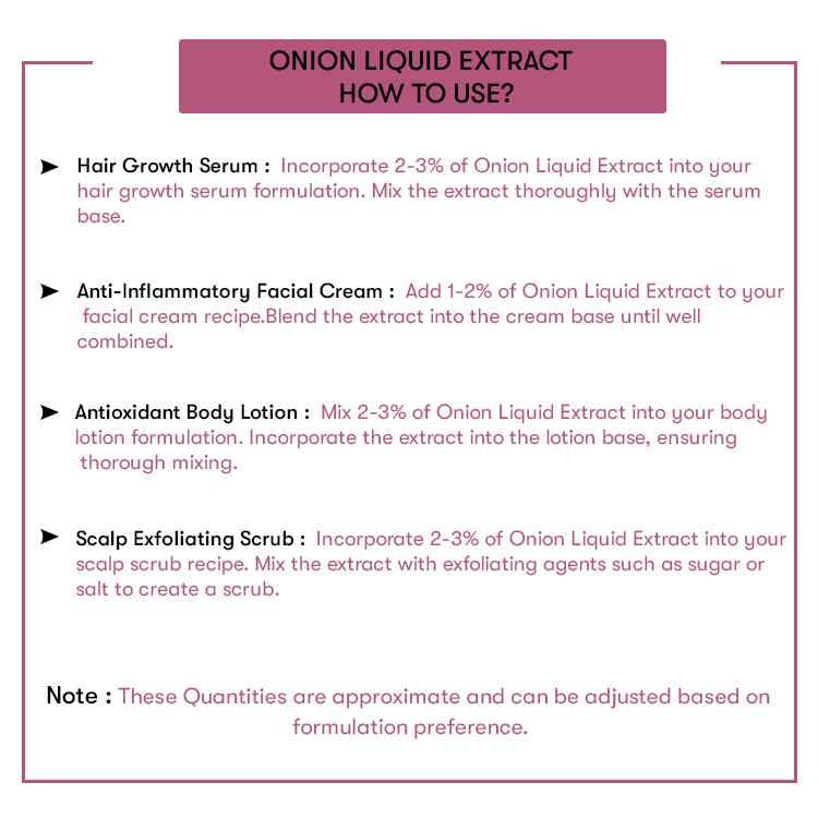 How to use Onion Liquid Extract