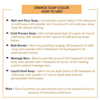 How to use Orange Soap Color
